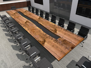 Live Edge Wood Slab Table