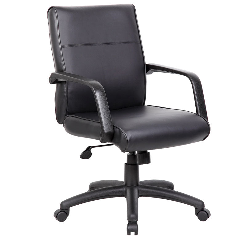 Mid Back Executive Chair In LeatherPlus
