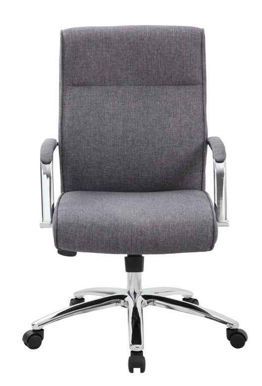 Modern Executive Conference Chair-Grey Linen