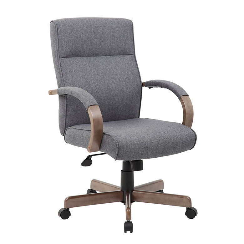 Modern Executive Conference Chair-Grey Linen