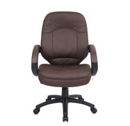 LeatherPlus Executive Chair Color: Bomber Brown
