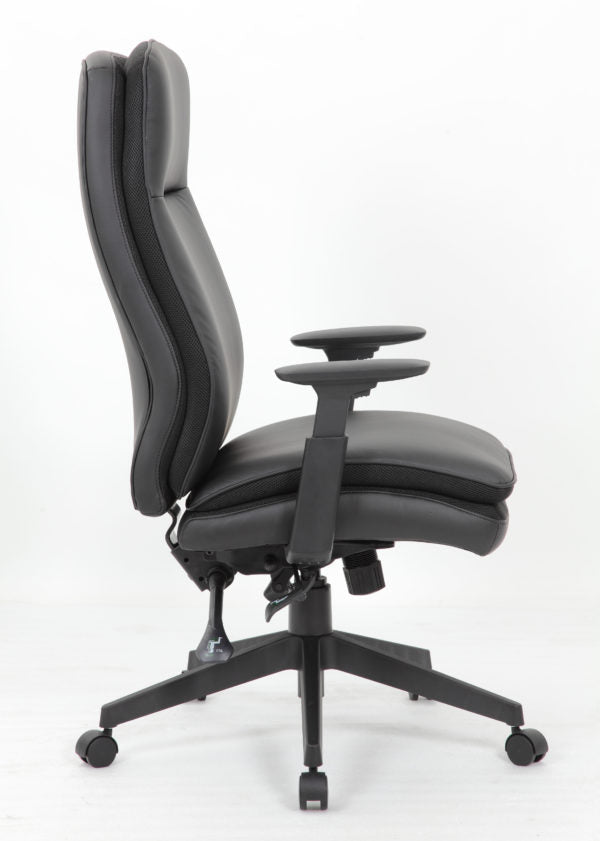 Caressoft Executive High Back Chair w/ Adjustable Arms