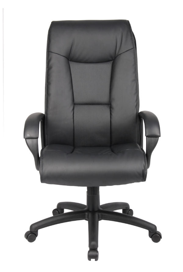 Executive Leather Plus Chair W/Padded Arm