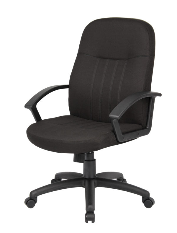 Mid Back Fabric Managers Chair In Black