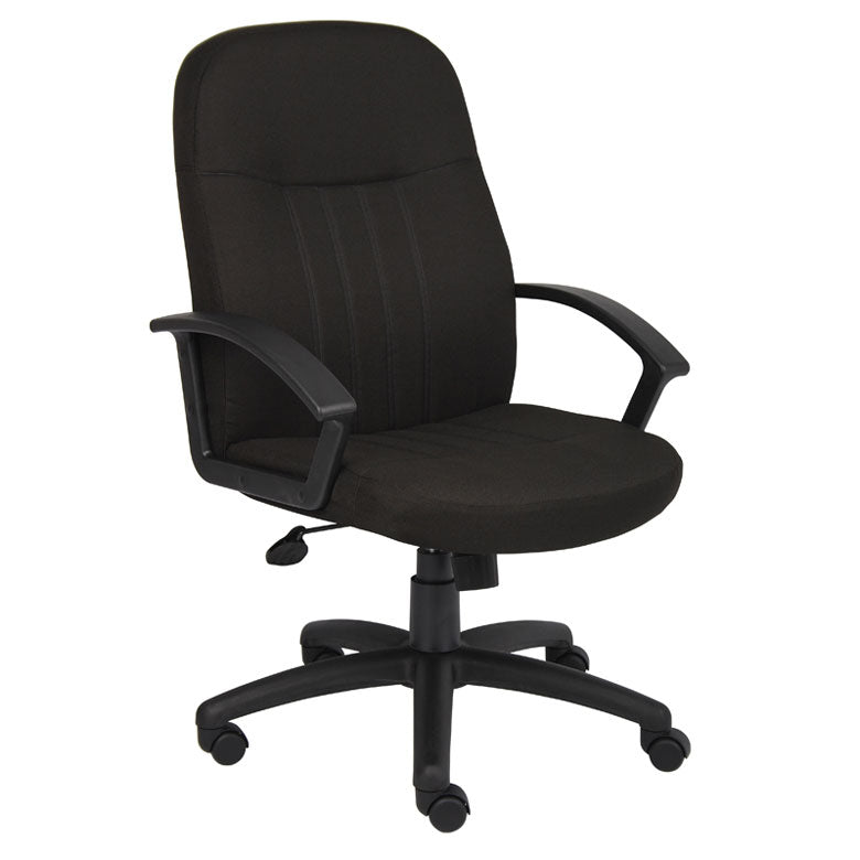Mid Back Fabric Managers Chair In Black