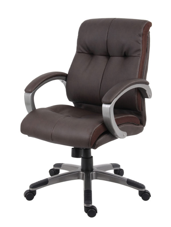 Double Plush Mid Back Executive Chair