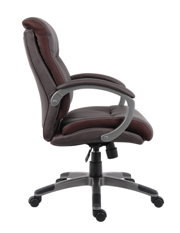 Double Plush Mid Back Executive Chair