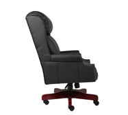Traditional High Back CaressoftPlus Chair W/Mahogany Base