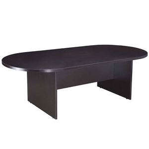 71W X 35D Race Track Conference Table, Mocha