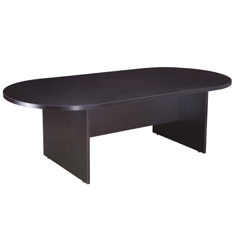 95W X 43D Race Track Conference Table, Mocha