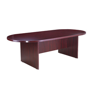 95W X 43D Race Track Conference Table, Mahogany