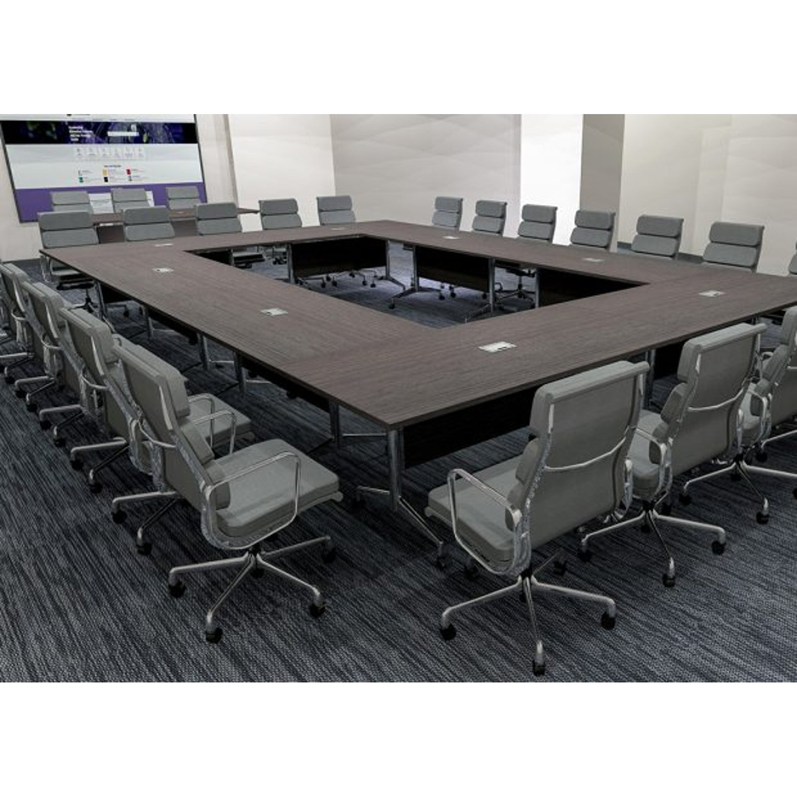 V-SHAPED FOLDING MODULAR TABLE