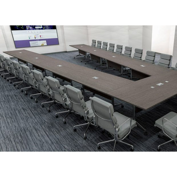 V-SHAPED FOLDING MODULAR TABLE