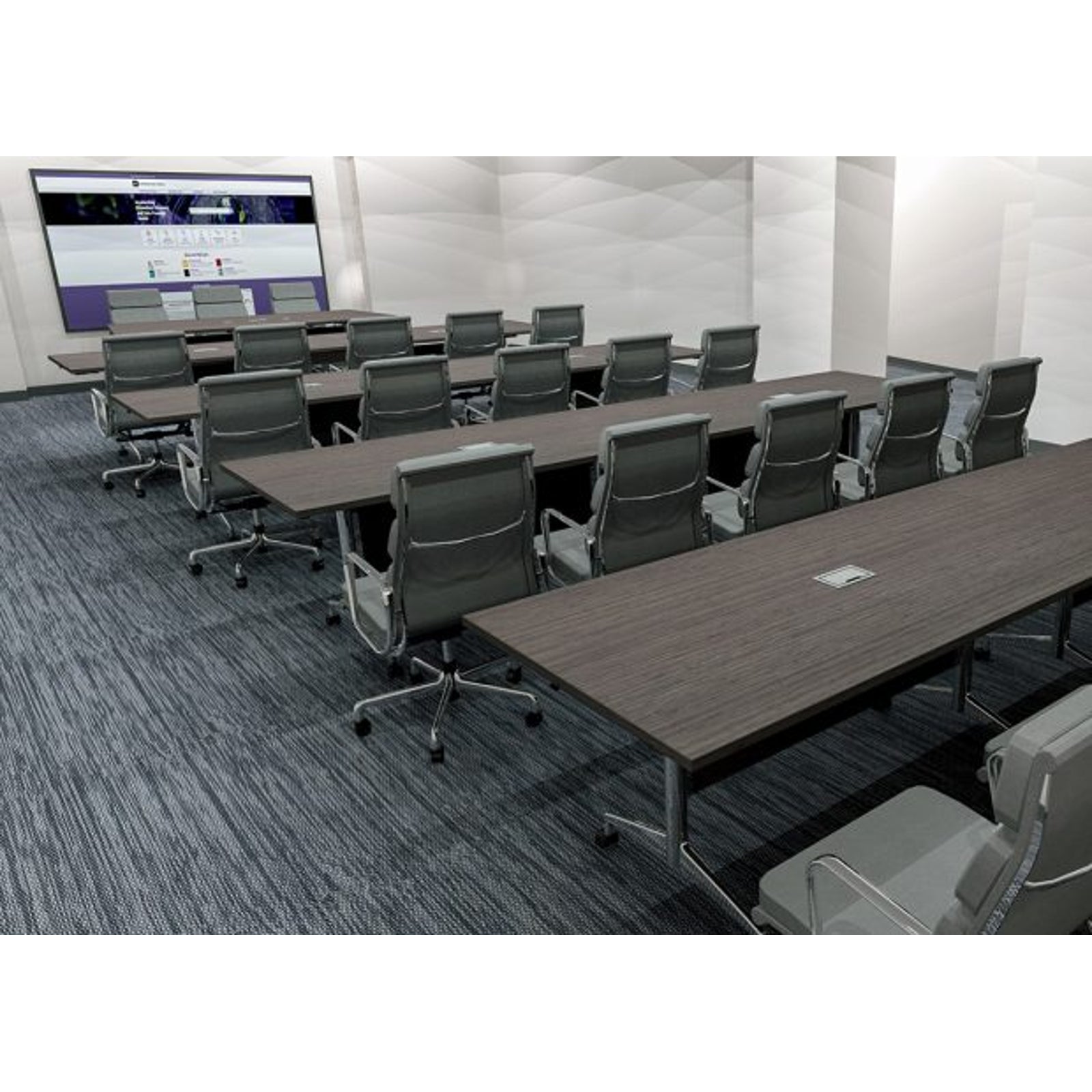 V-SHAPED FOLDING MODULAR TABLE