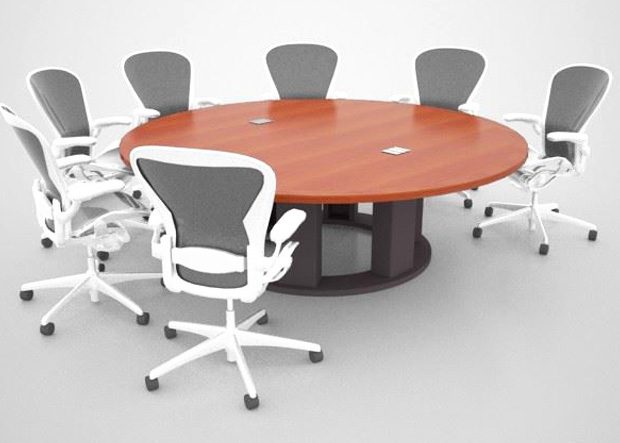 8' ROUND CONFERENCE TABLE Standard Grade
