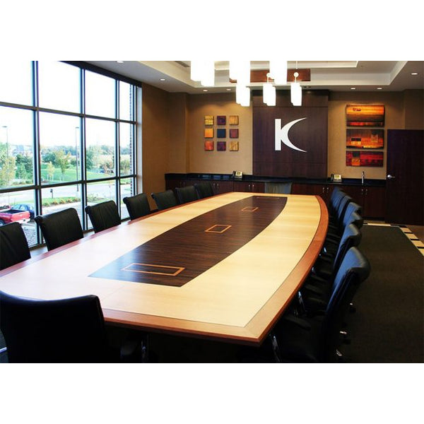Curly Anegre Boat Shaped Table