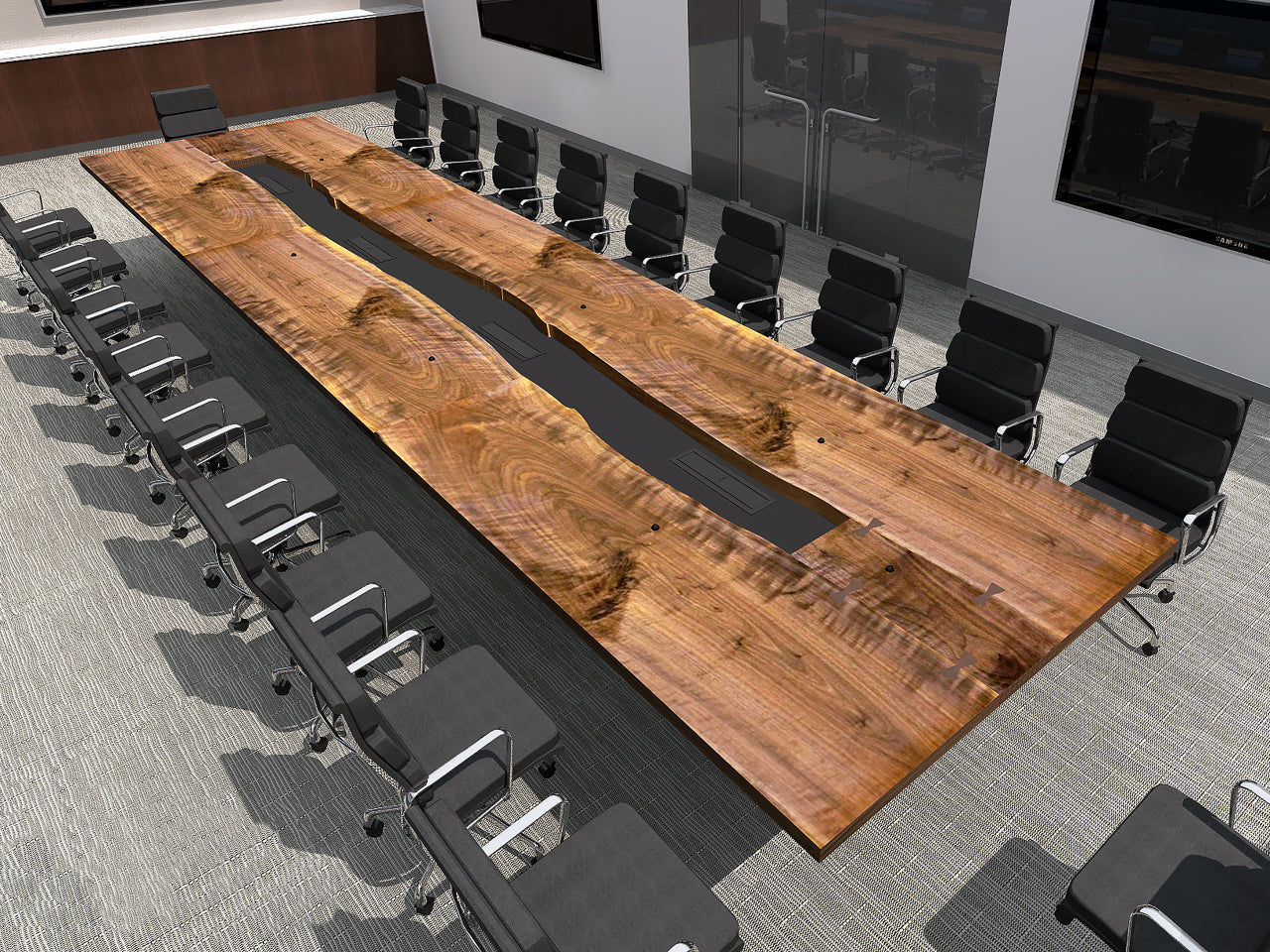 Live Edge Wood Slab Table