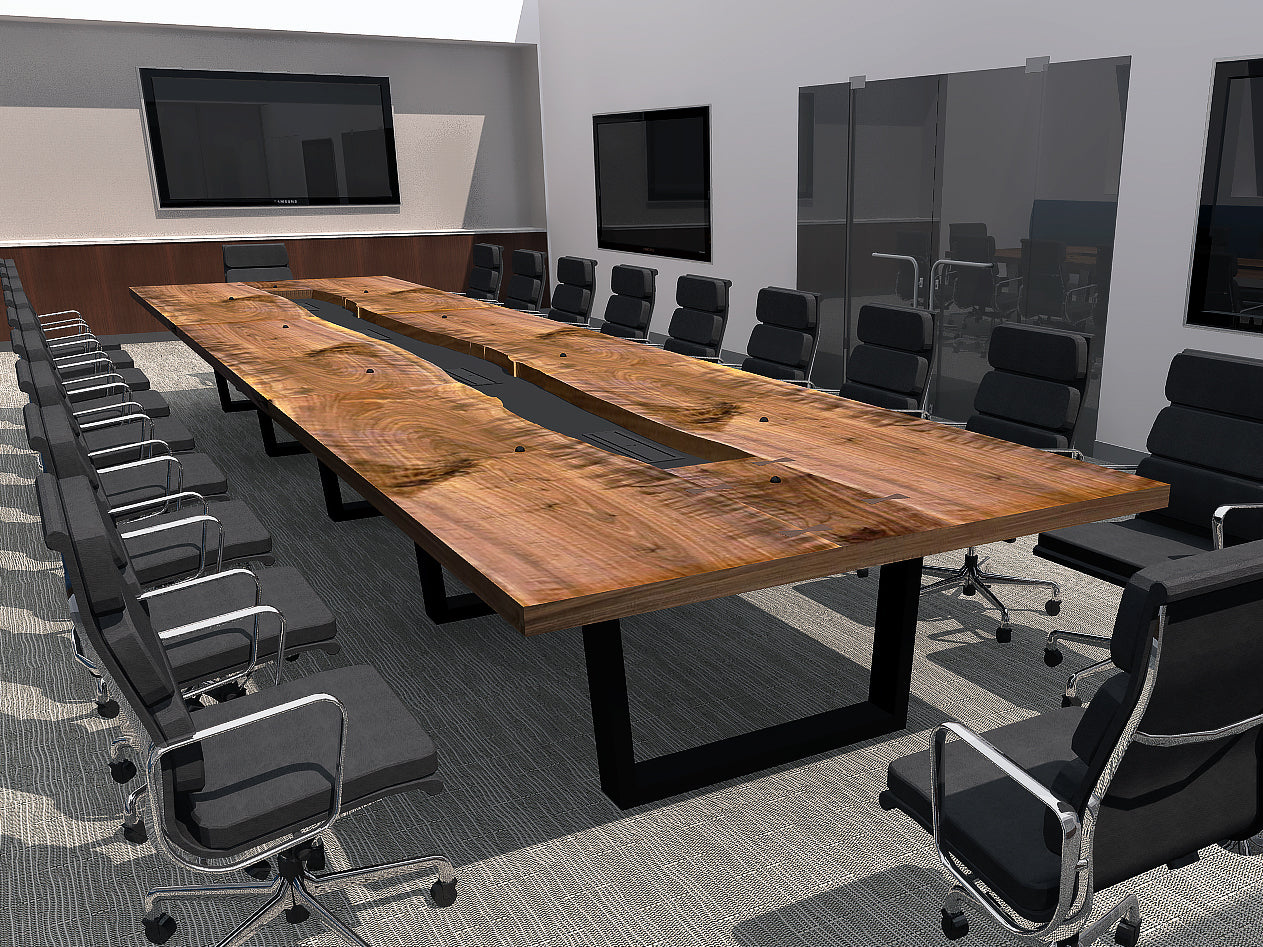 Live Edge Wood Slab Table