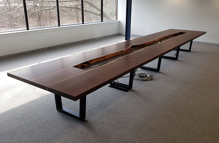 Live Edge Wood Slab Table