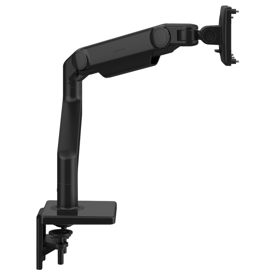 M8.1 Monitor Arm , Two-Piece Clamp Mount Base, Black With Black Trim
