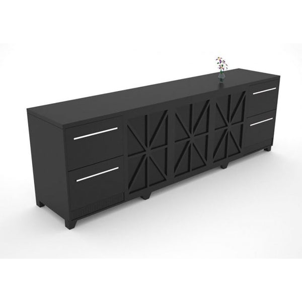 10′ CREDENZA W/ FRIDGE