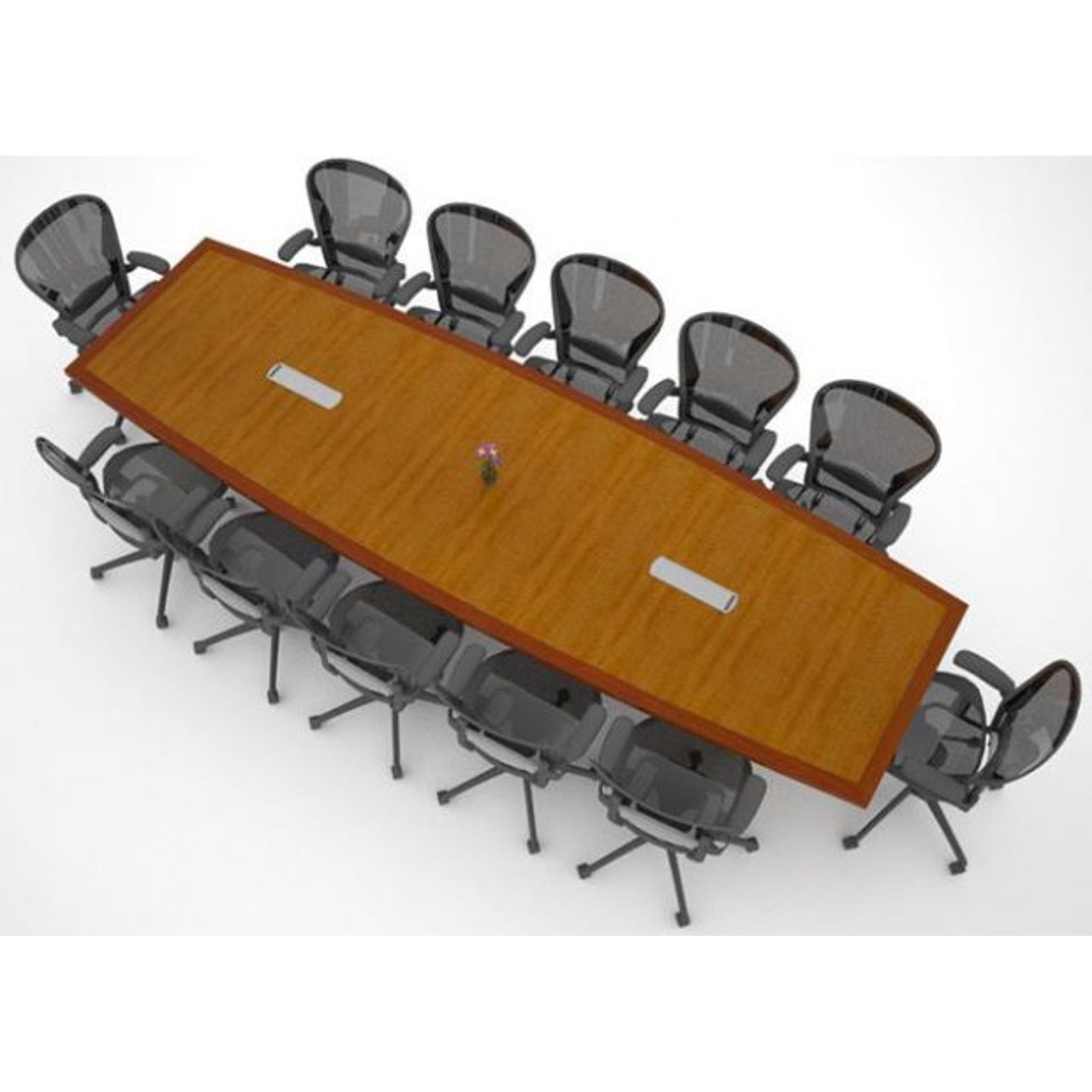 14 foot long transitional conference table