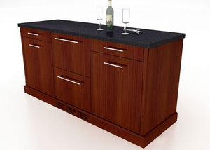 6′ Credenza W/ Refrigerated Drawers