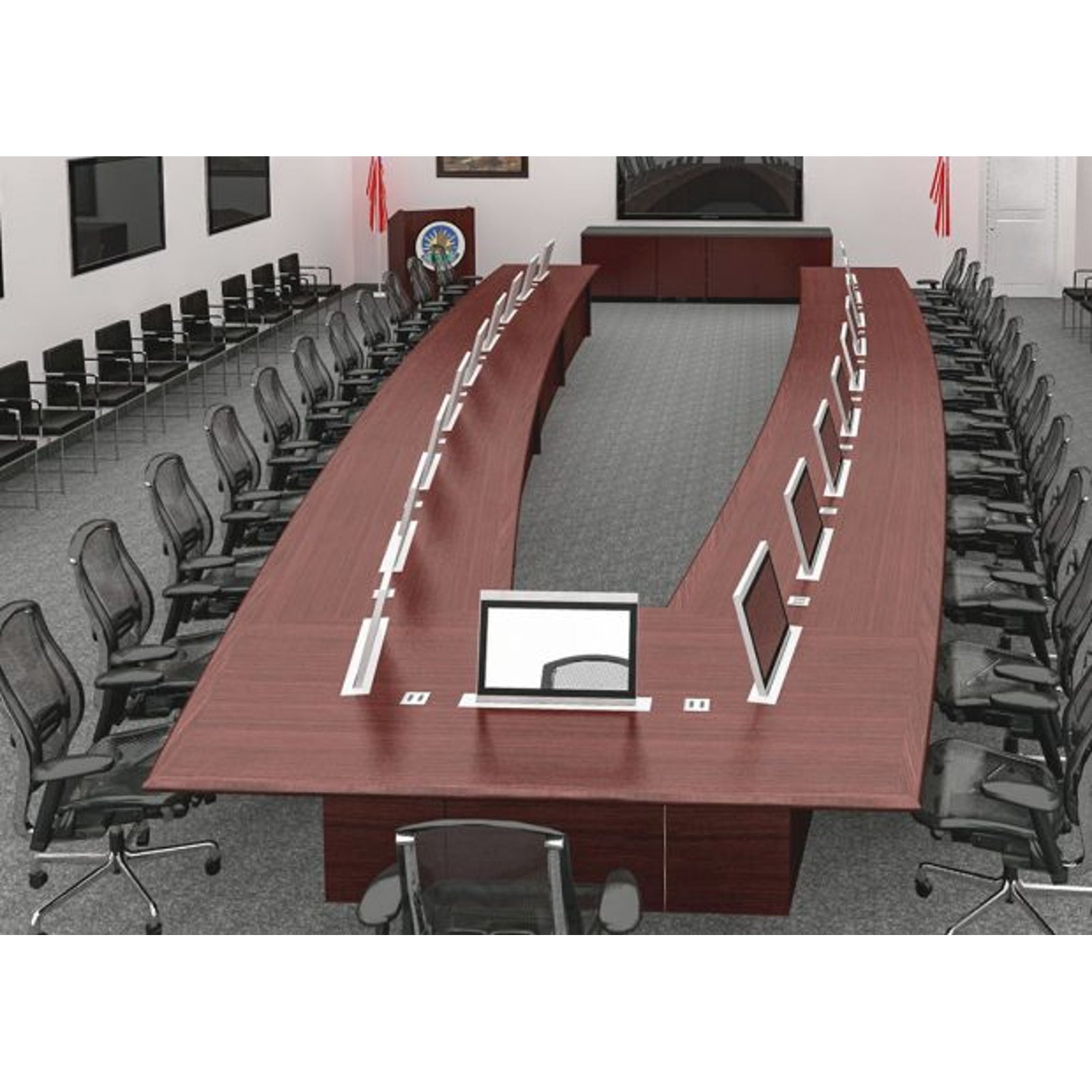 Paul Downs Cabinetmakers U shaped Tables